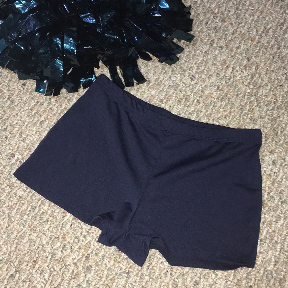 Navy blue spandex shorts